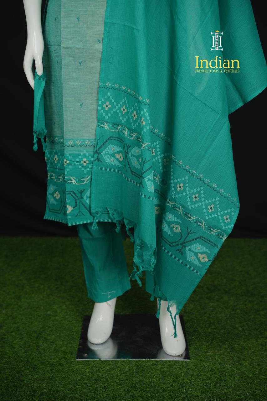 Chettinad Cotton Sets - Sea Green 1