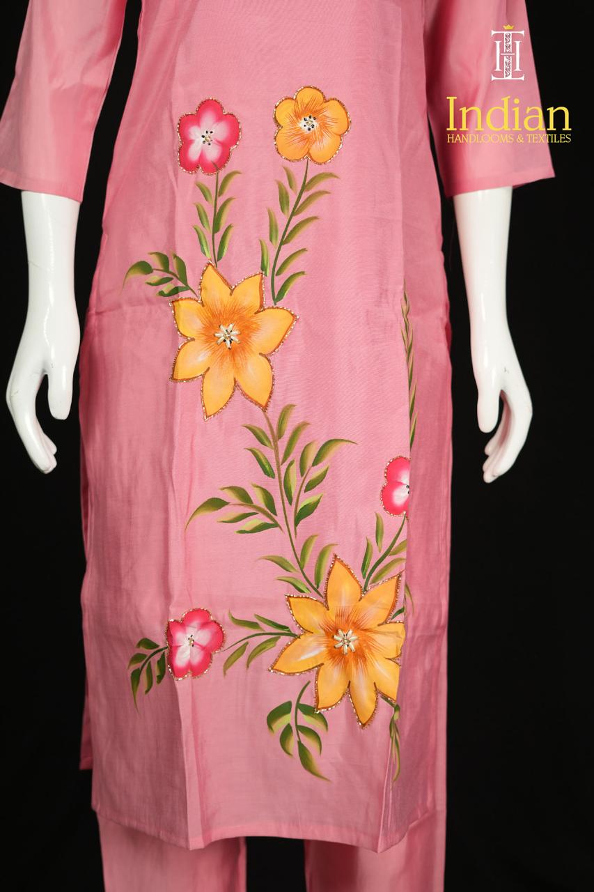 Roman Silk Set-Peach