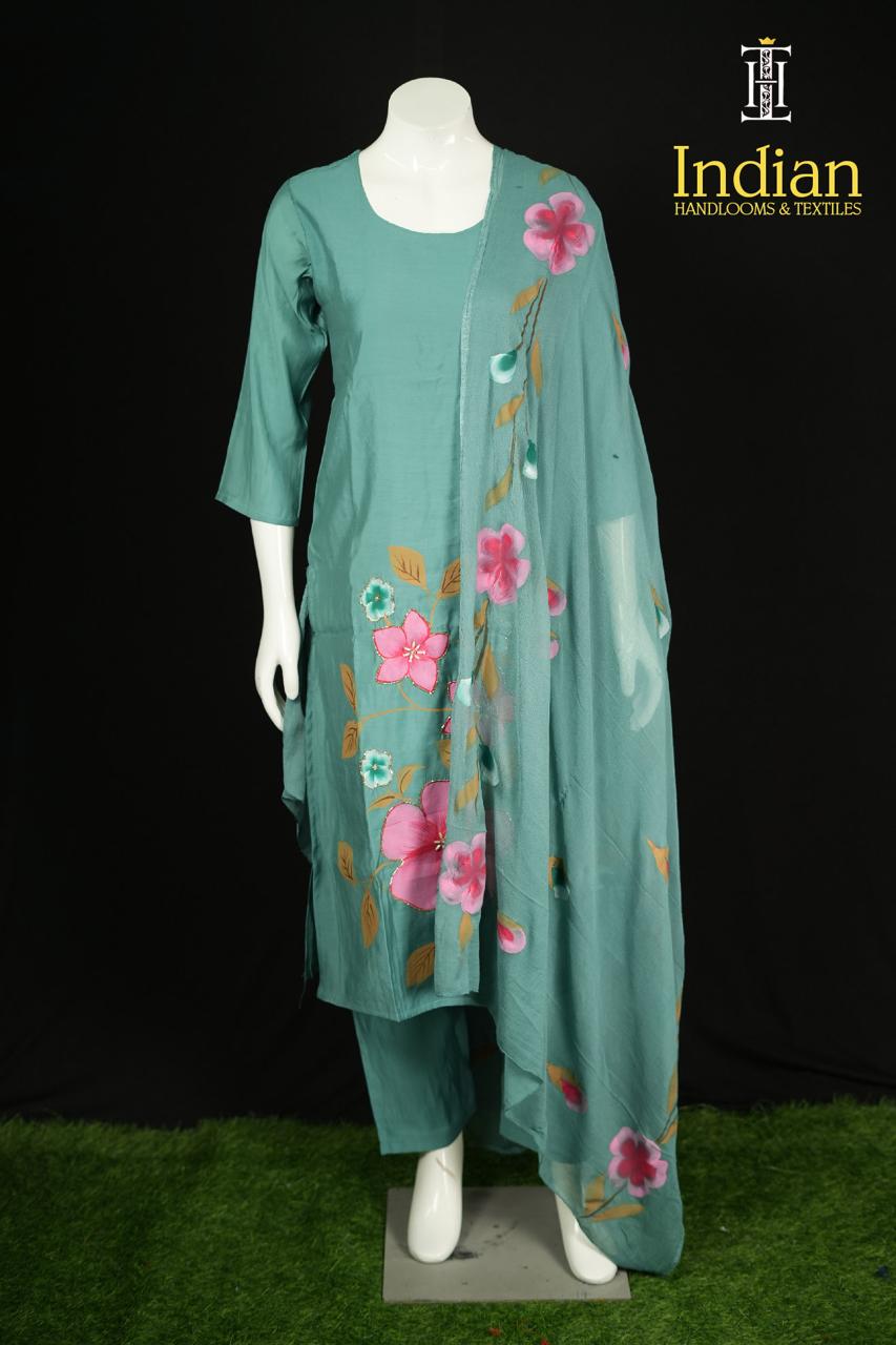 Roman Silk Set-Sea Green