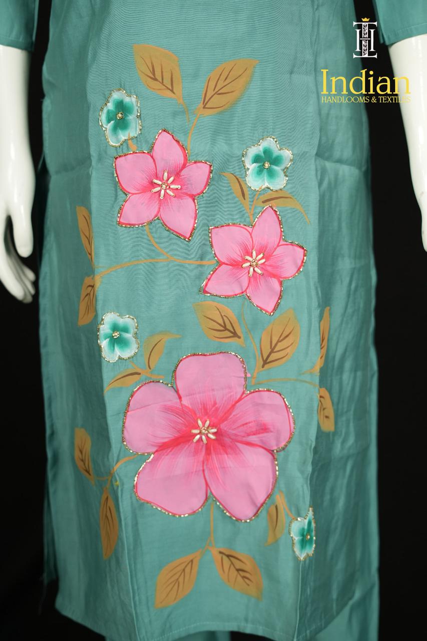 Roman Silk Set-Sea Green