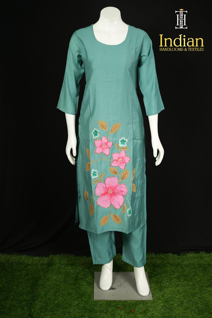 Roman Silk Set-Sea Green