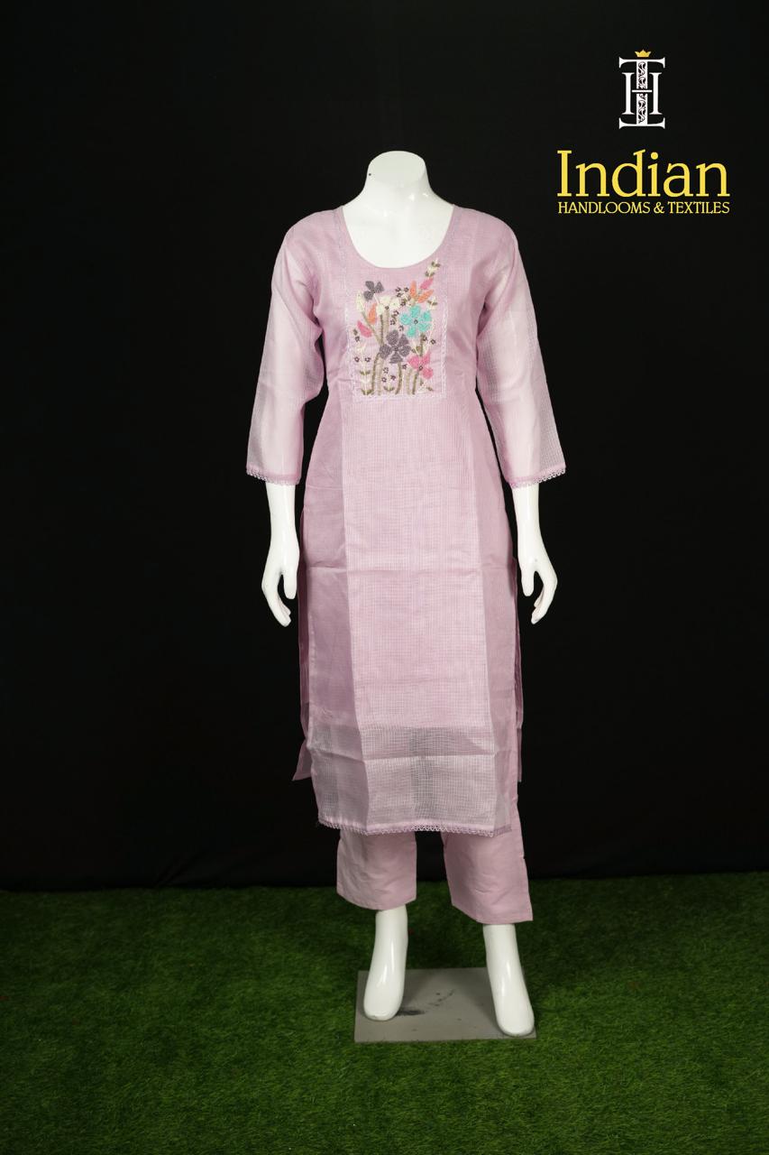 Designer Kota 3pc Set-Leight Pink