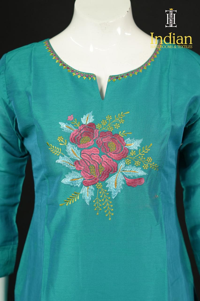 Raw Silk 3pc Set-See Green