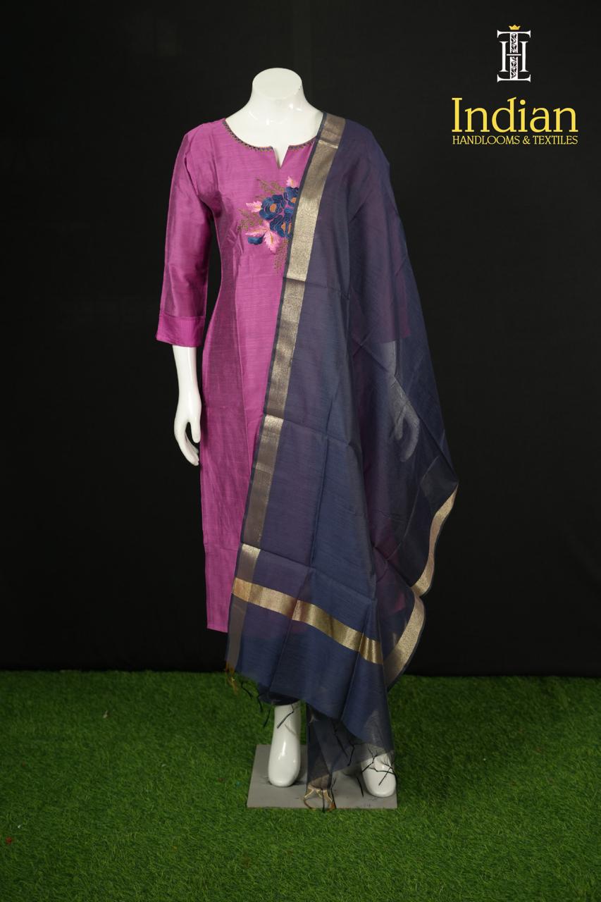Raw Silk 3pc Set-Lavender
