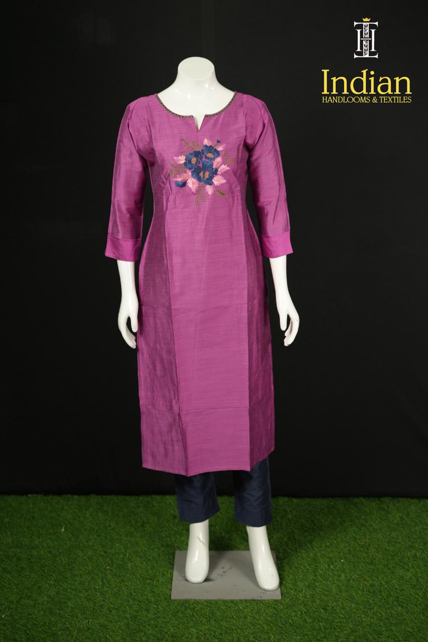 Raw Silk 3pc Set-Lavender