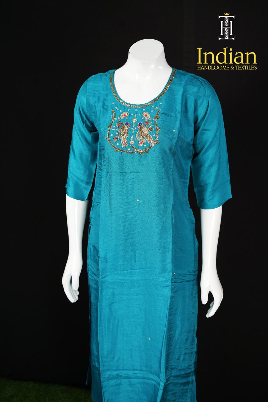 Dola Silk 3Pc Set-Sea Green