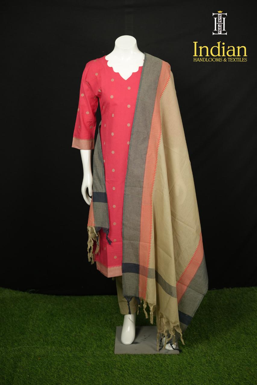 Premium Handloom Set-Pink