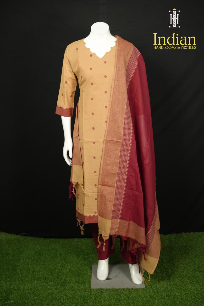 Premium Handloom Set-Half White