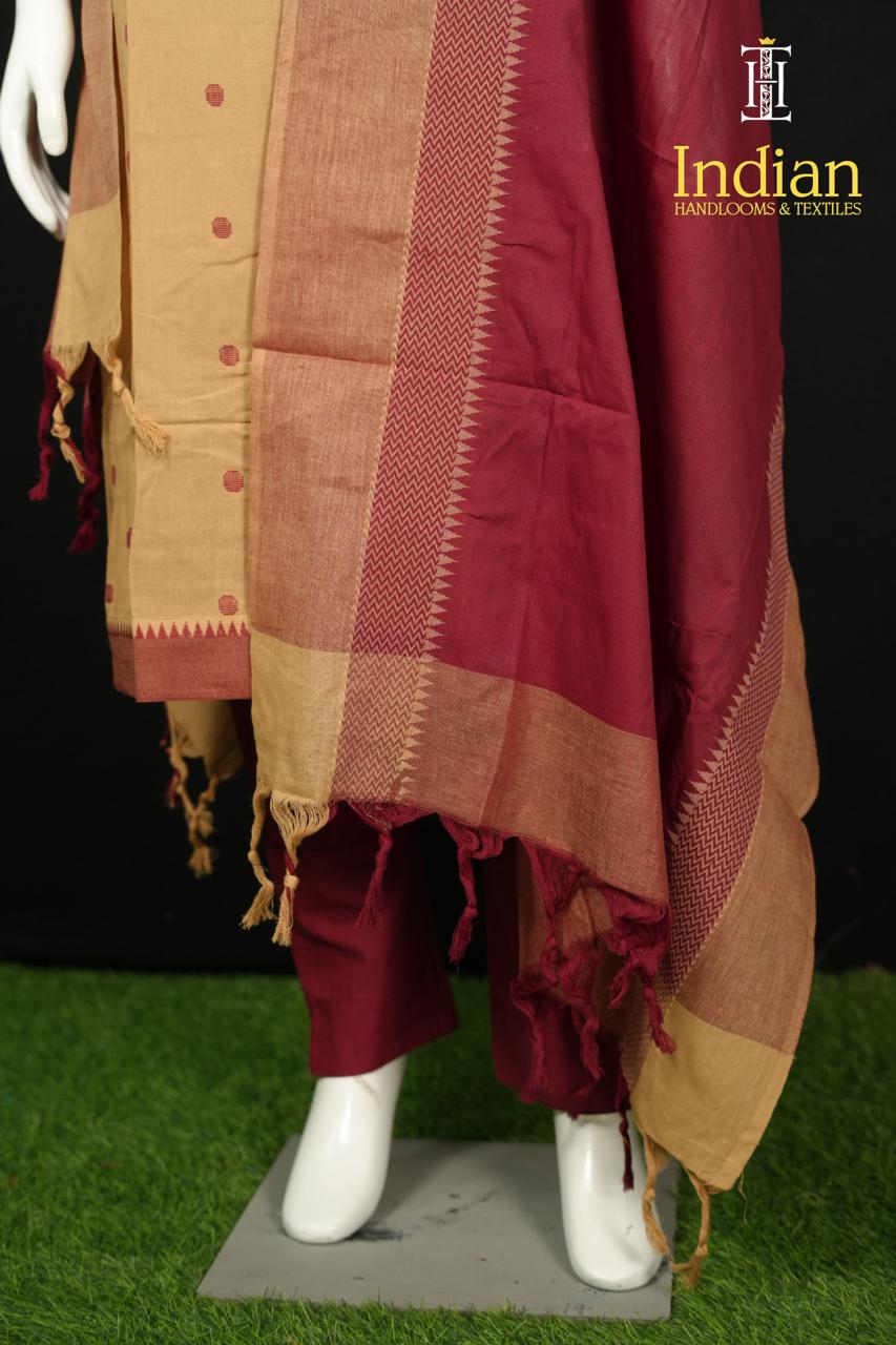 Premium Handloom Set-Half White