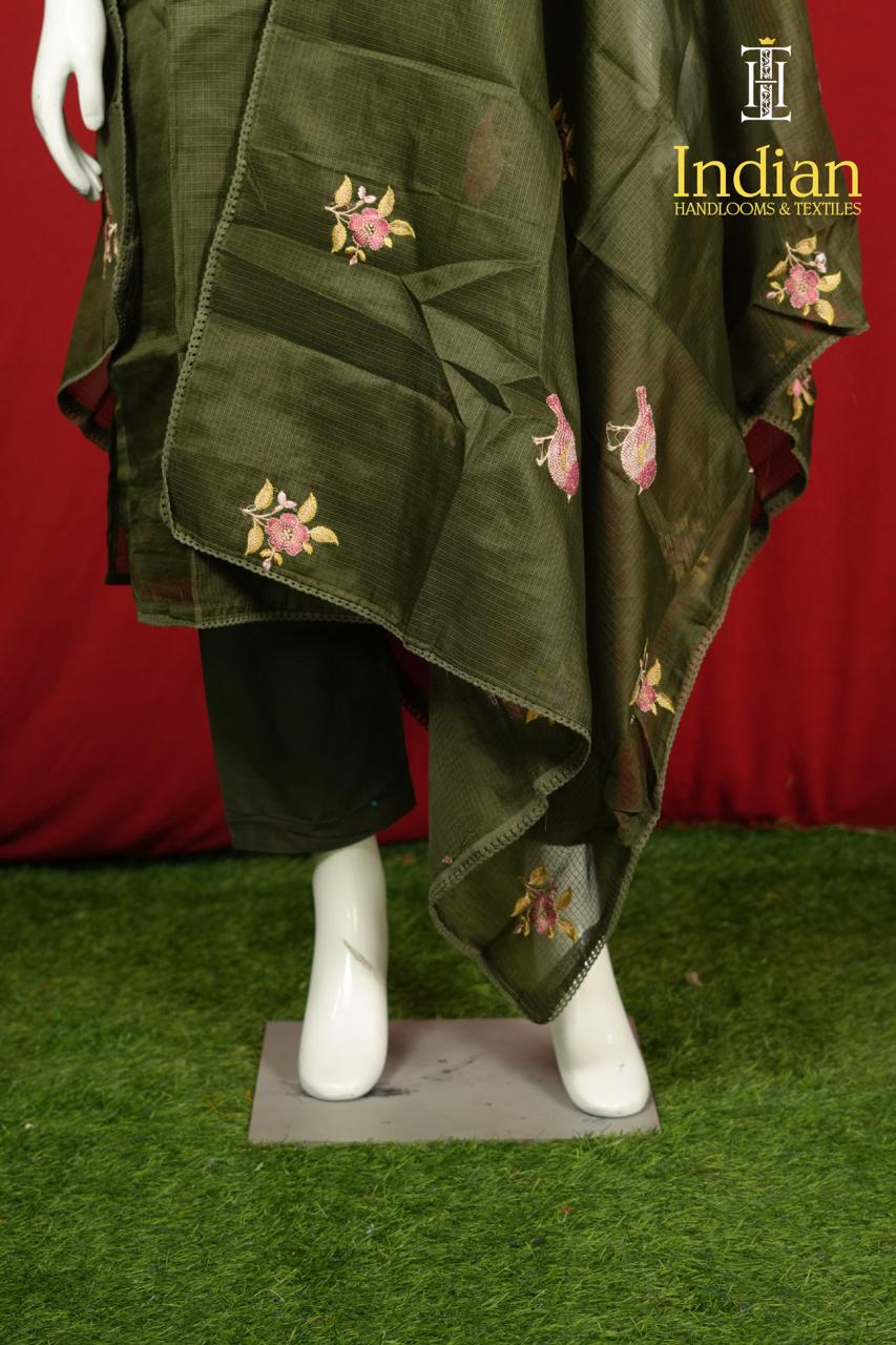 Kota Cotton Set-Dark Olive Green