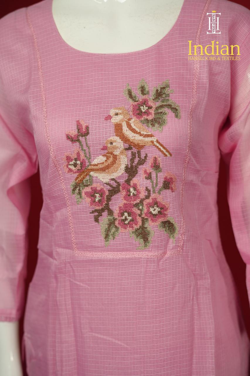 Kota Cotton Set-Baby Pink