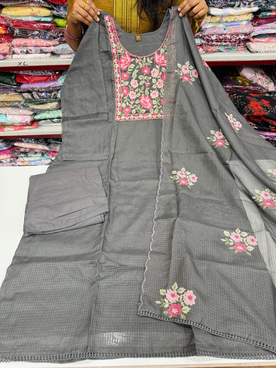 Plus Size Kota Set-Dark Grey