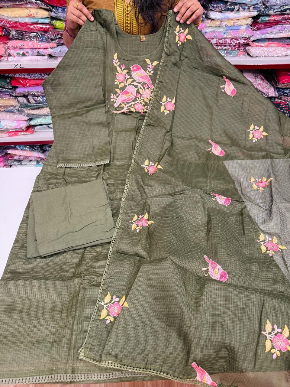 Plus Size Kota Set-Dark Olive Green