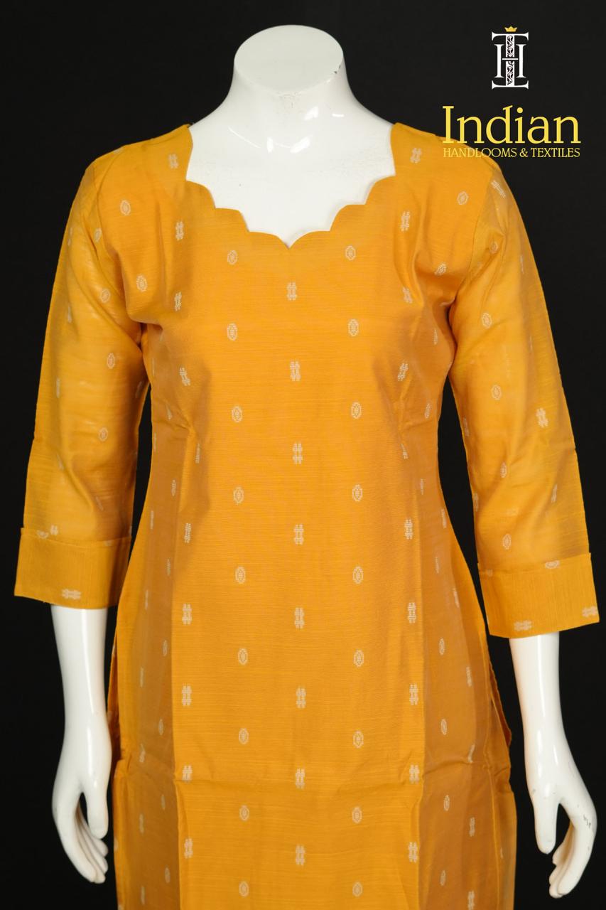 Raw Silk 3 Pc Set-Yellow