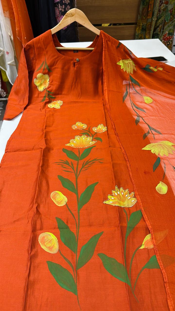 Brush Paint 3 Pc Set-Rust Brown