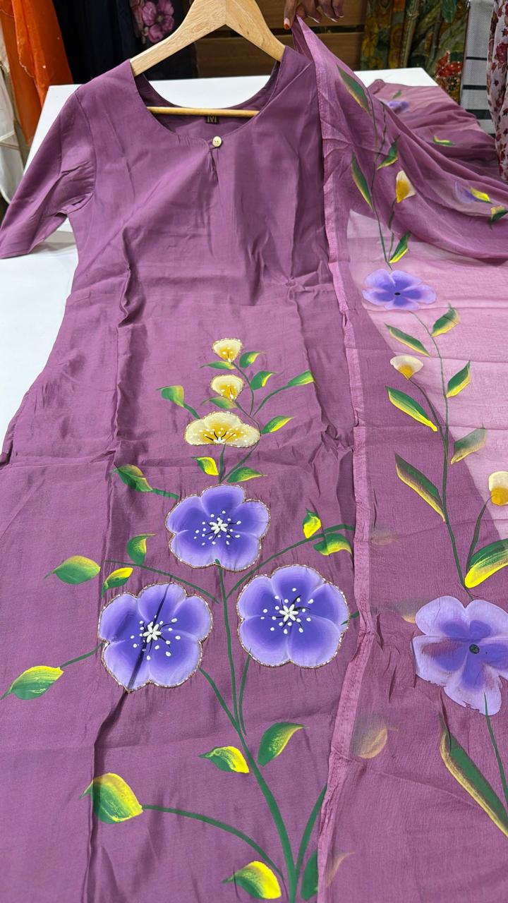 Brush Paint 3 Pc Set-Dark Lavender