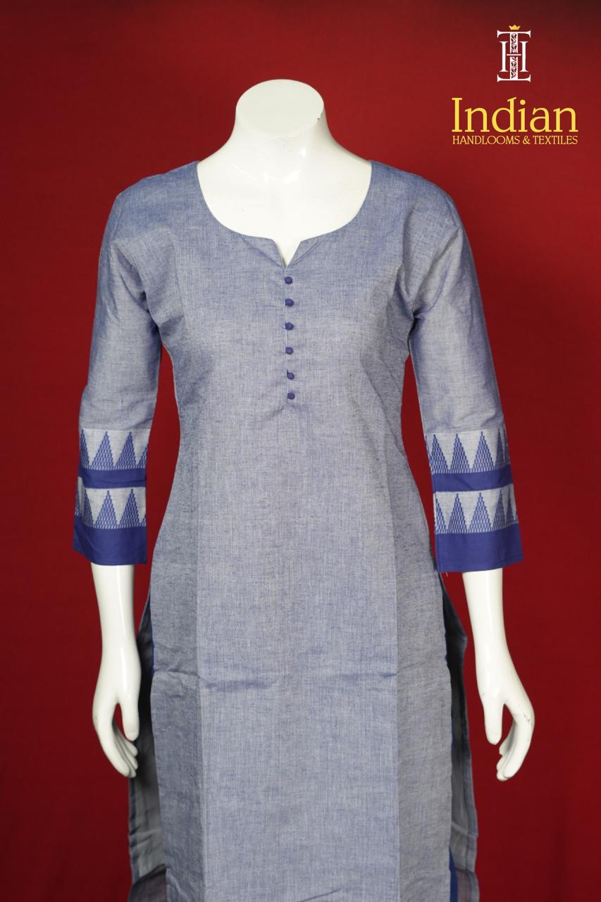 Handloom Cottton Set - Leight Blue