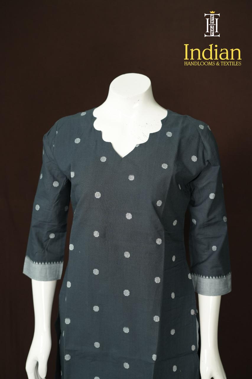 Premium Handloom Cotton Set - Orange