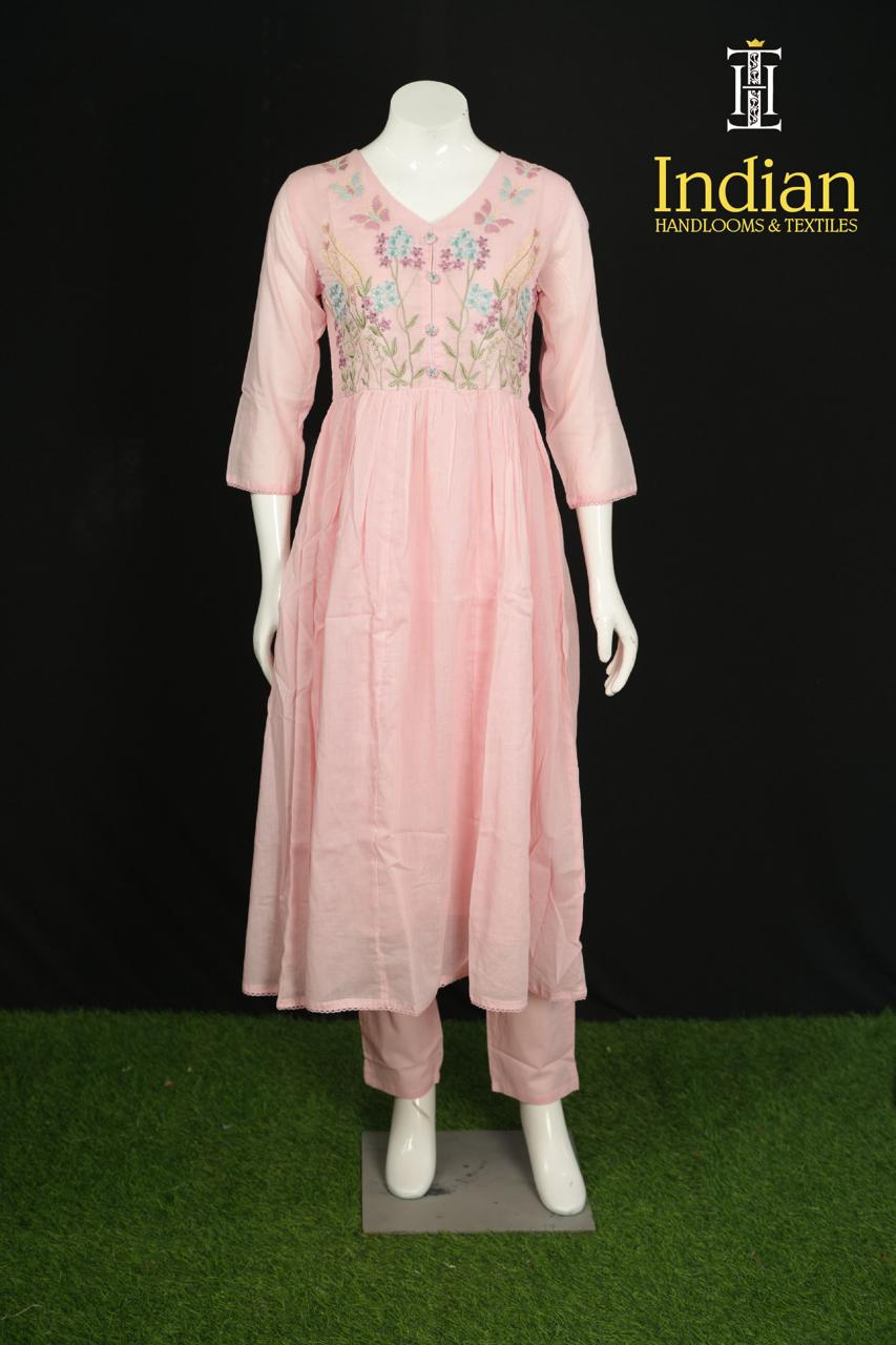 Mul Cotton Set-Baby Pink