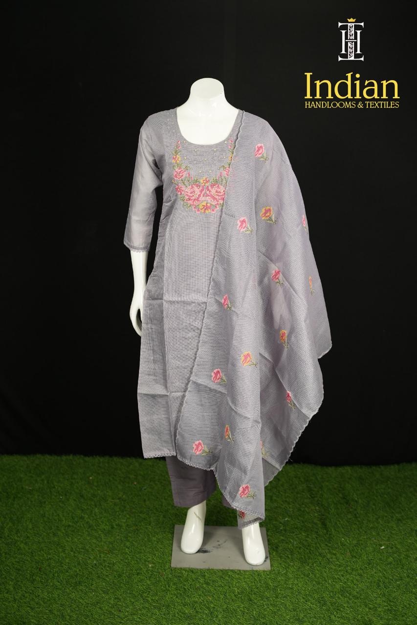 Kota Cotton Set-Snow Blue