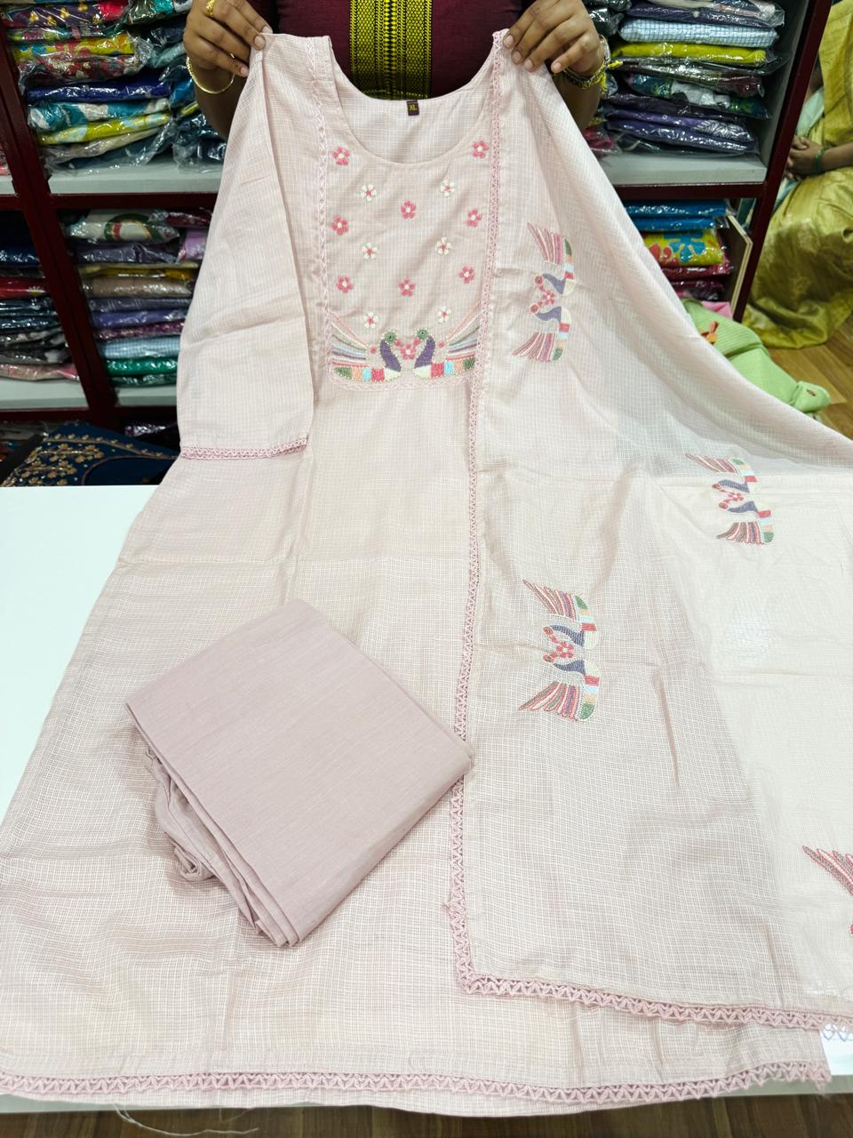 Kota Cotton Set-Leight Baby Pink