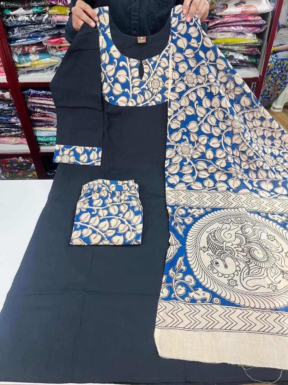 Kalamkari 3Pc Set-Black