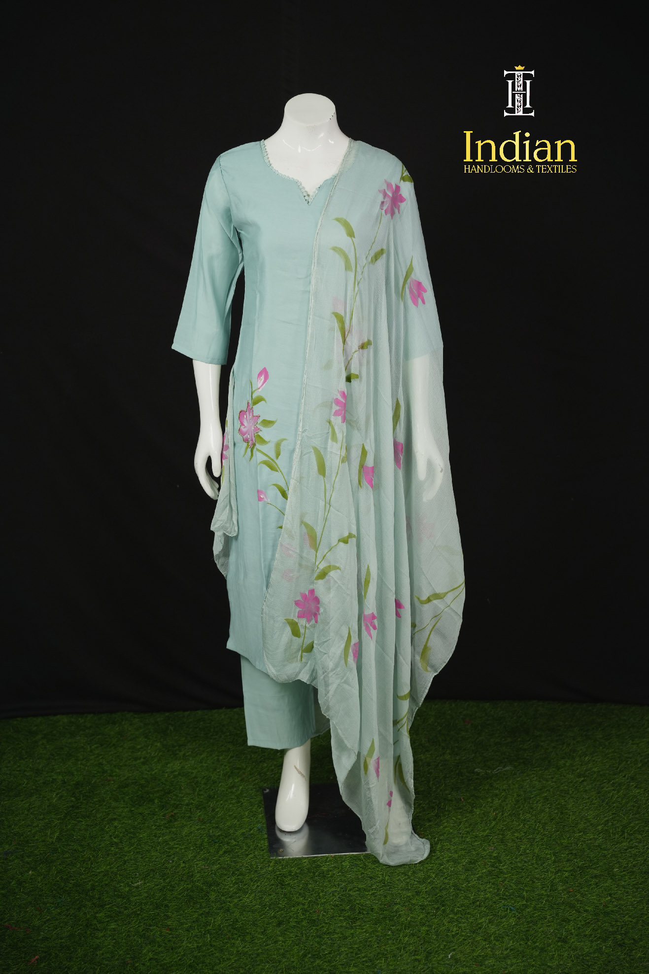 Brush Paint 3 Pc Set-Sea Green