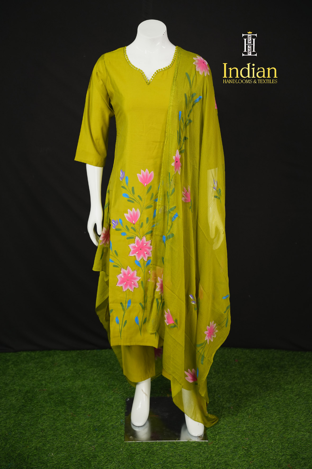 Brush Paint 3 Pc Set- Green