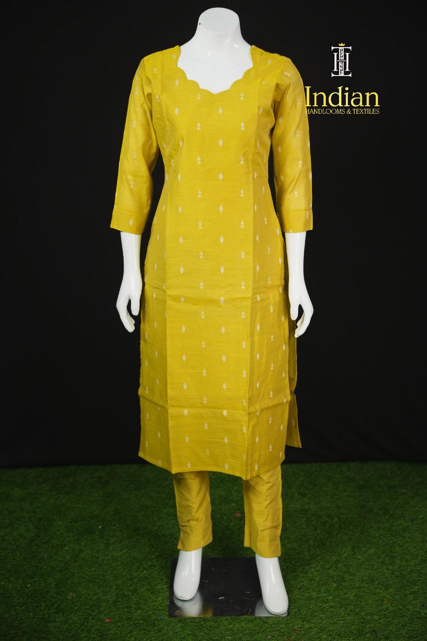 Premium Raw Silk 3 Pc Set-Leight Green