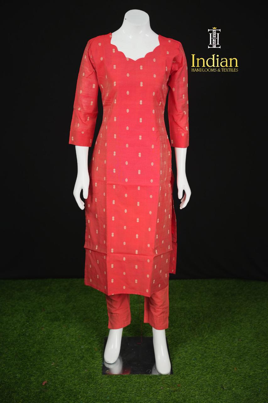 Premium Raw Silk 3 Pc Set-Red