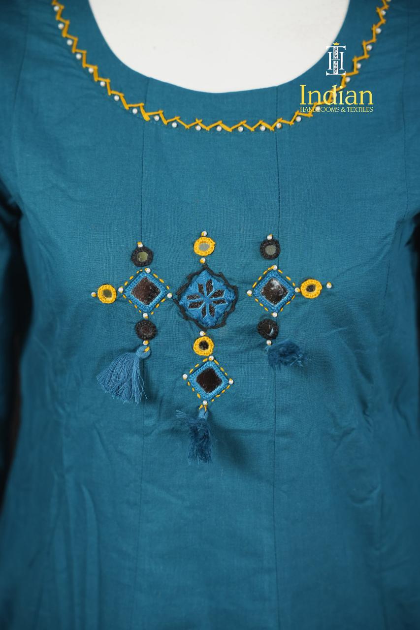 Designer Cotton 3 Pc Set-Blue