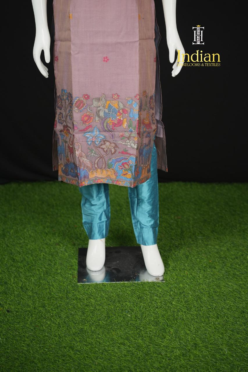 Premium Jamdhani Set-Lavender Color