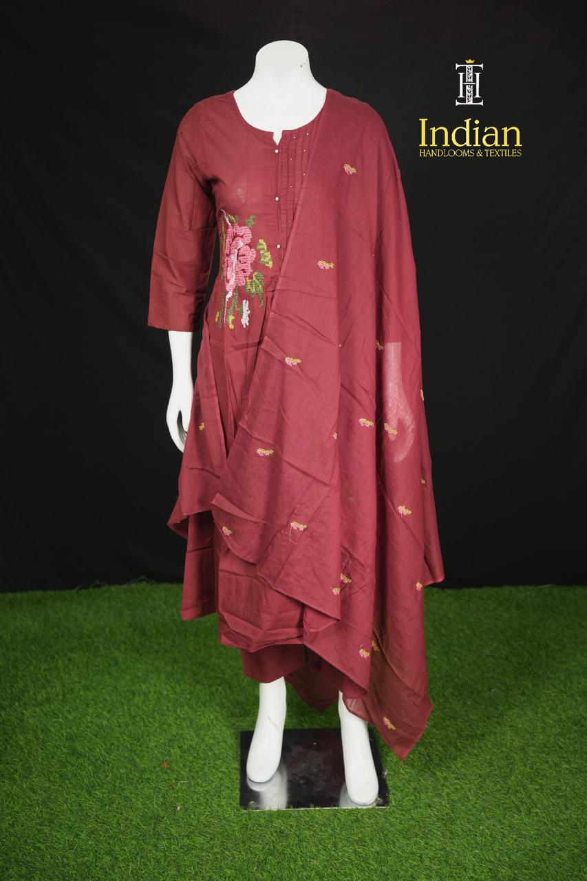 Mul Cotton Sets 1- Maroon