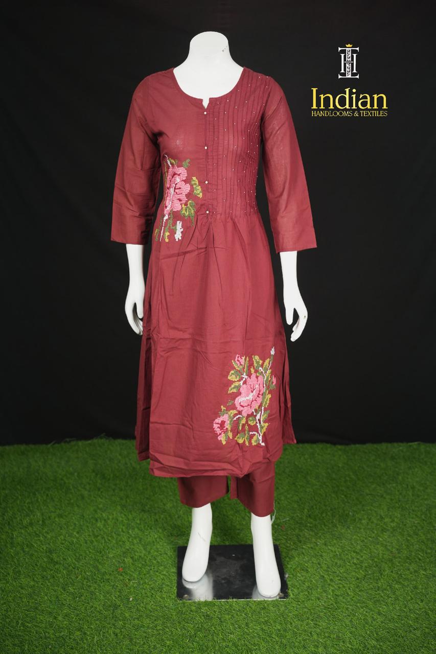 Mul Cotton Sets 1- Maroon