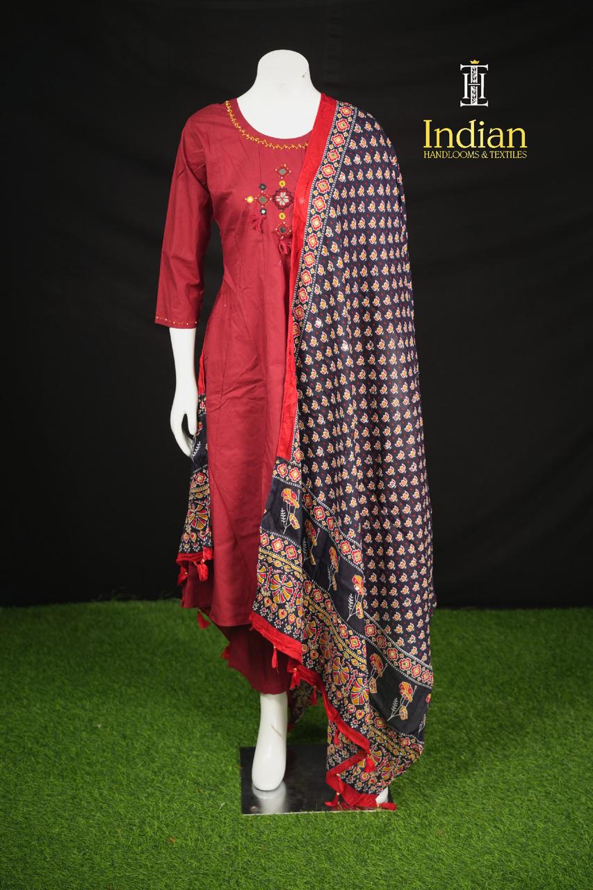 Designer Cotton Sets - Maroon 1