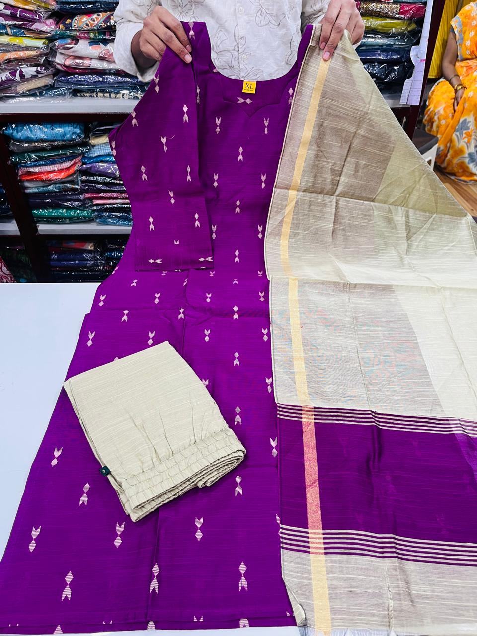 Premium Raw Silk Sets 1 - Purple