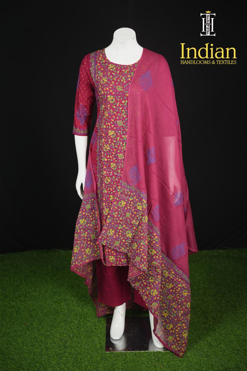 Designer Cotton Sets1 - Maroon