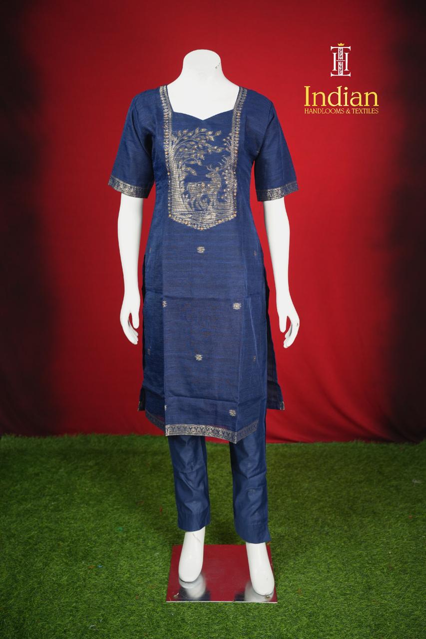 New Jamdhani Sets - Dark Blue