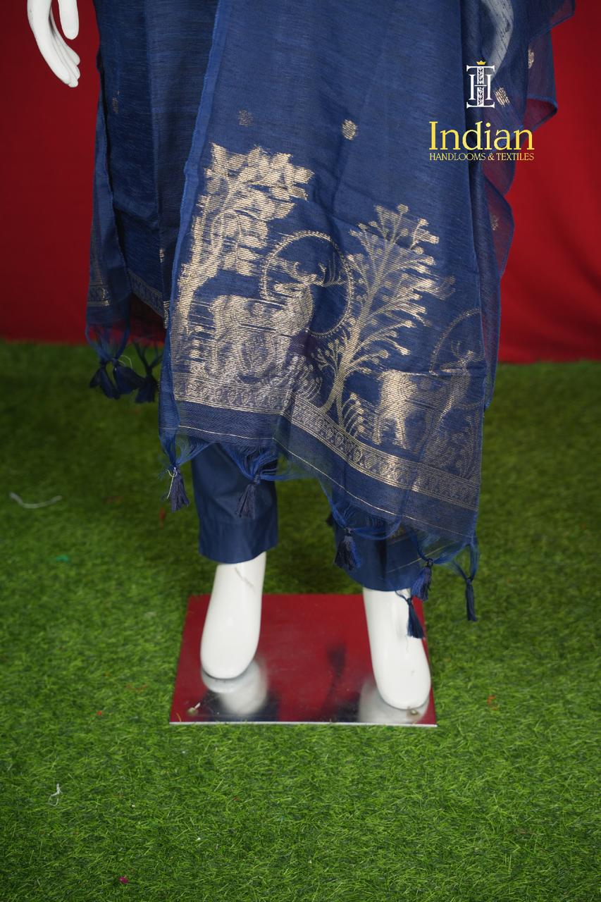 New Jamdhani Sets - Dark Blue