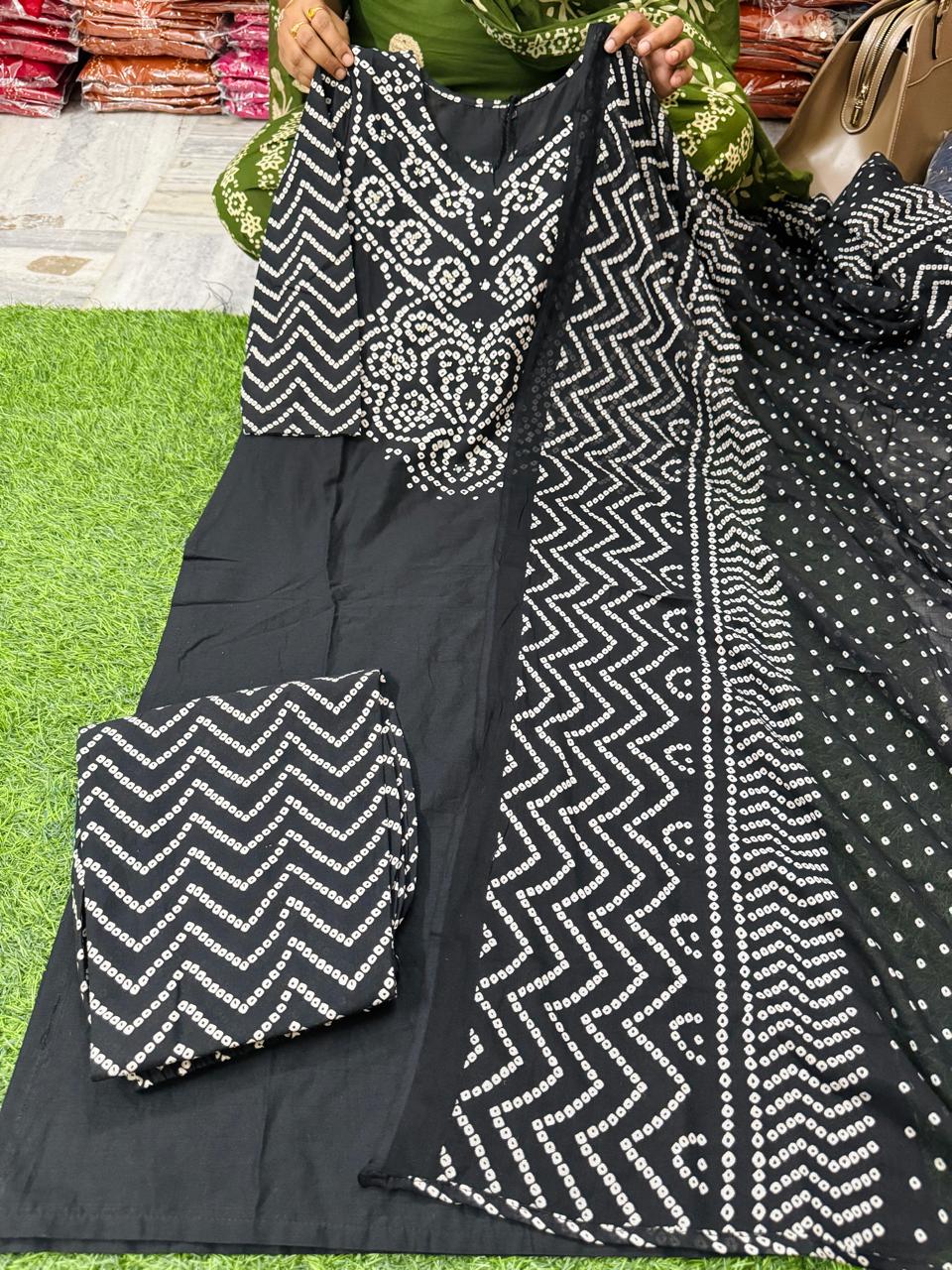 2 New Jaipuri Cotton Sets - Black
