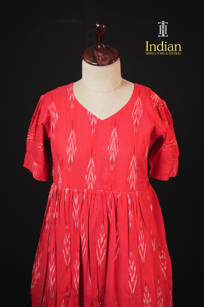 Ikkat cotton frocks