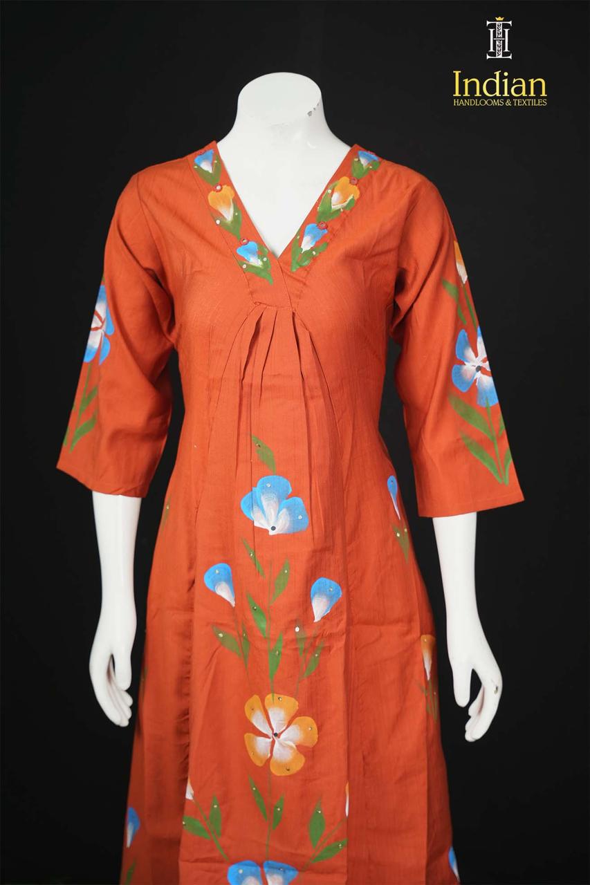 Brush Paint 2 Pc Set- Rust Orange 00