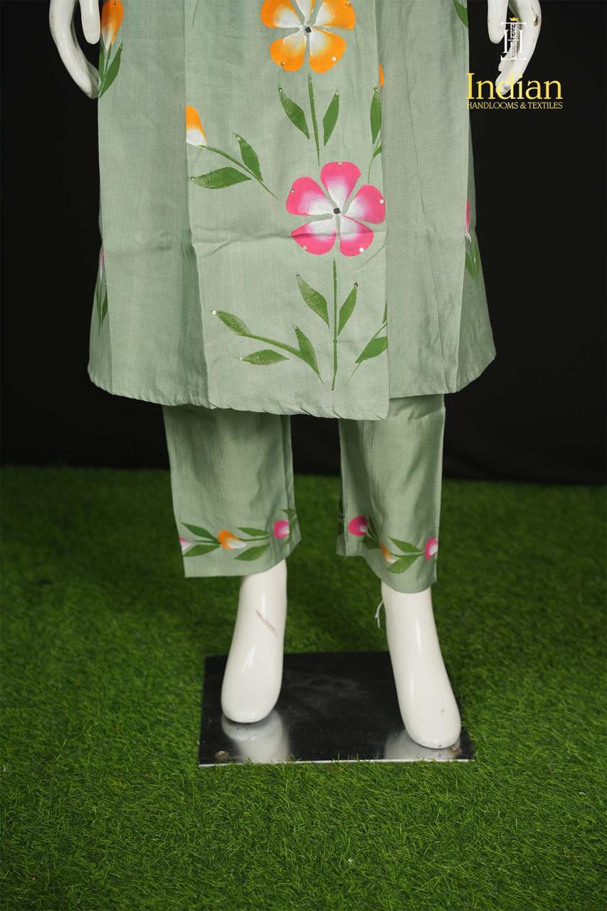 Brush Paint 2 Pc Set- Pista Green