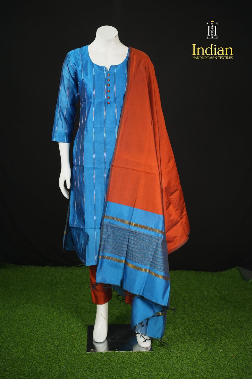 Pochampally Sico Pattu-Blue   65