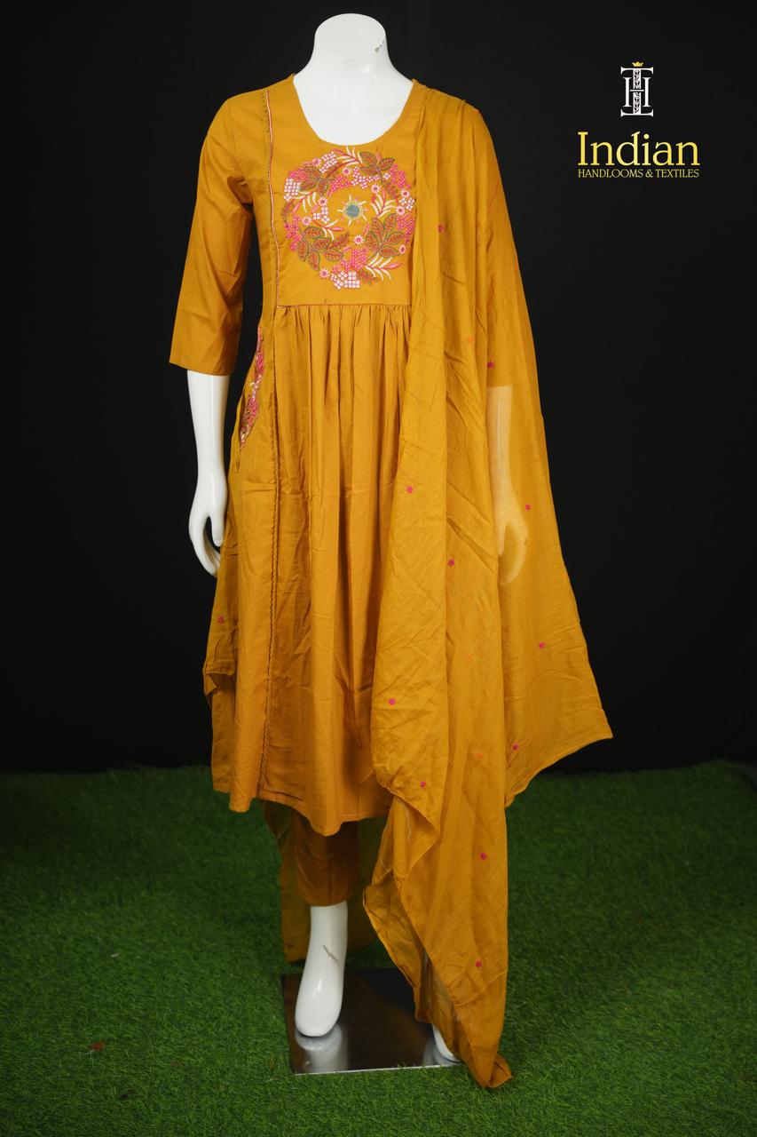 Jaipuri Cotton Sets 2-Yellow