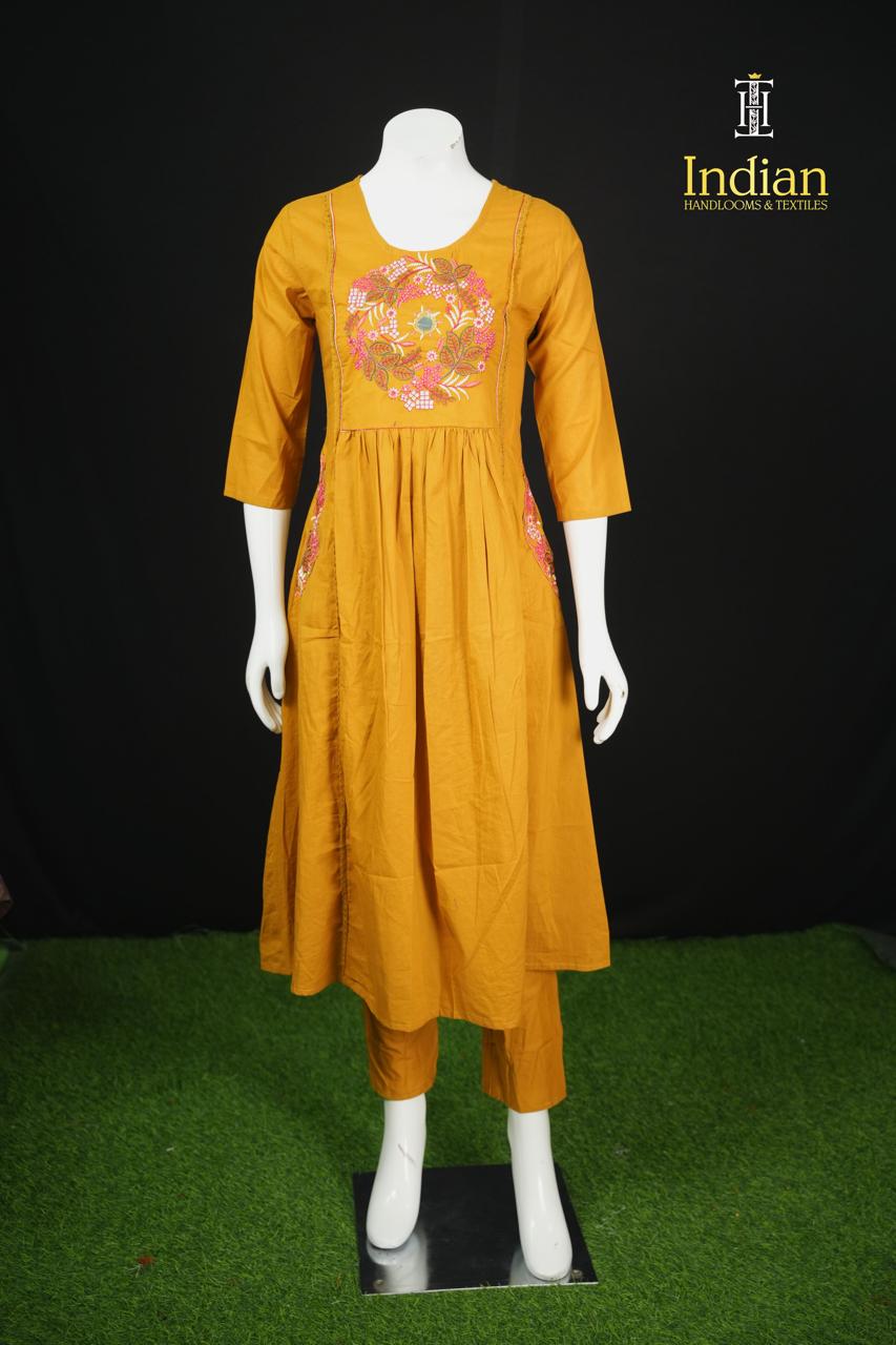 Jaipuri Cotton Sets 2-Yellow