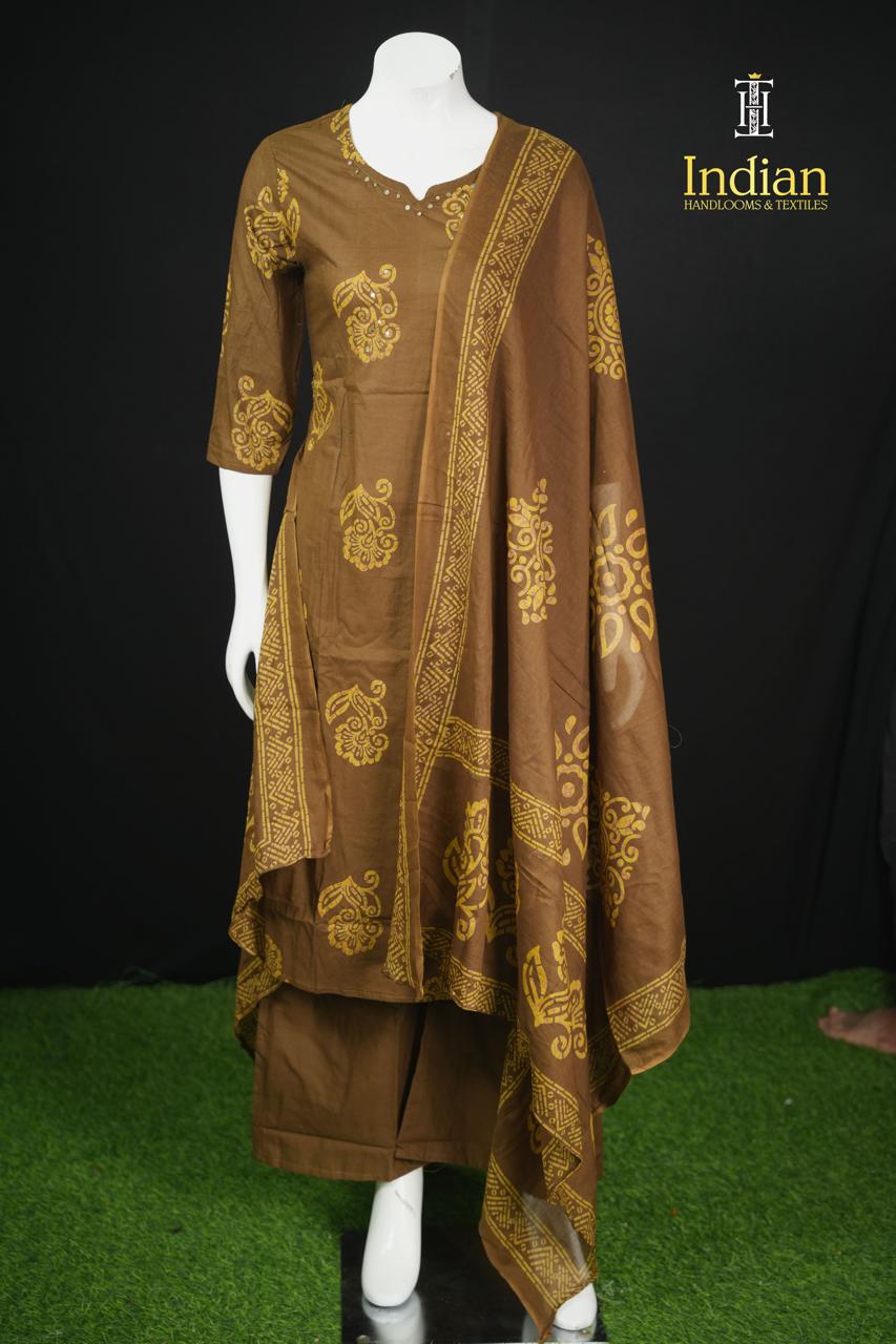 . Jaipuri Cotton Sets - Olive Green