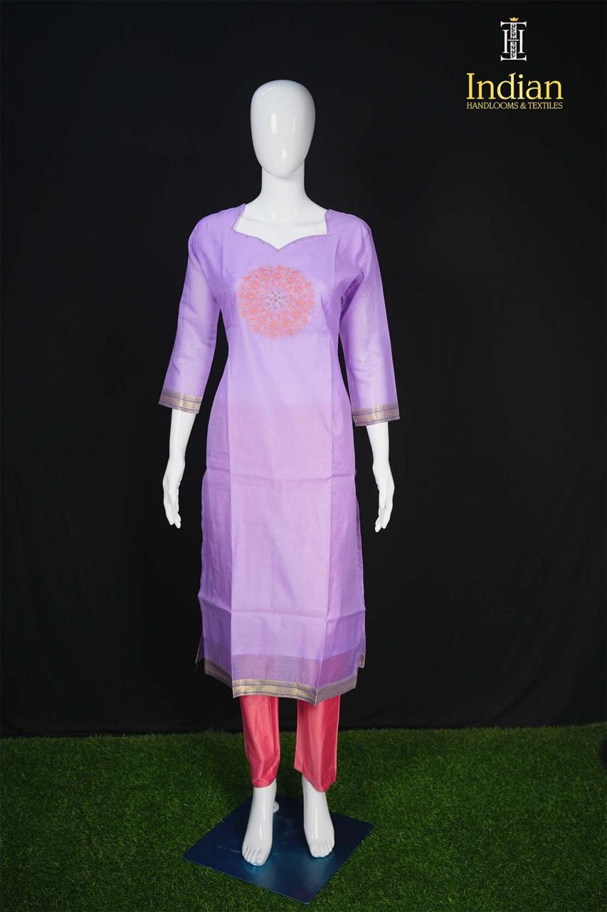 Mangalagiri Pattu Sets- Lavdender