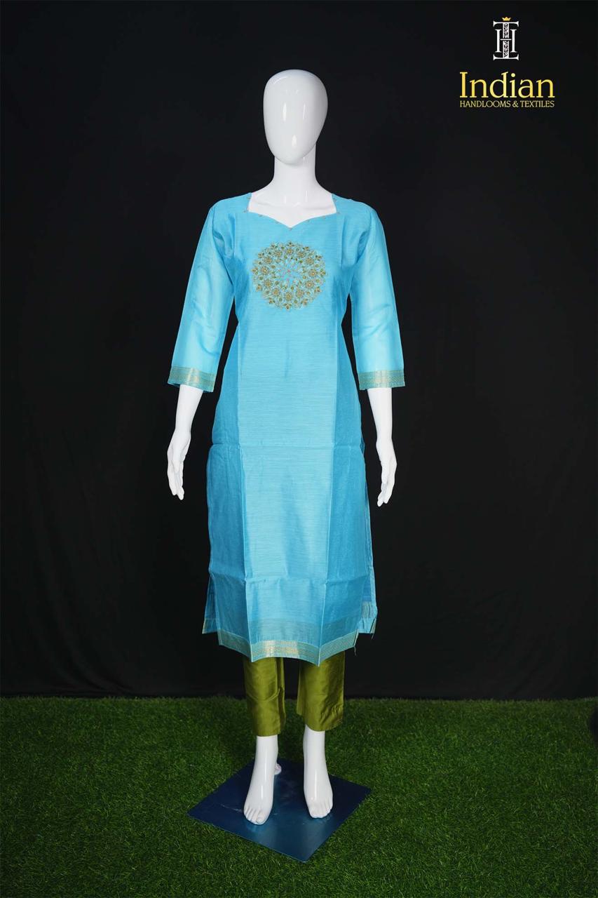 Mangalagiri Pattu Sets- Blue