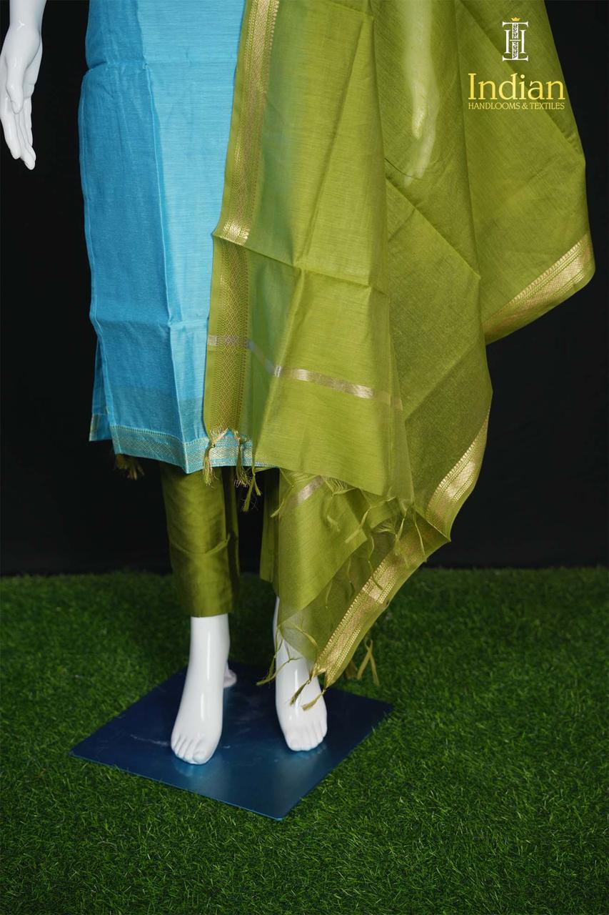 Mangalagiri Pattu Sets- Blue